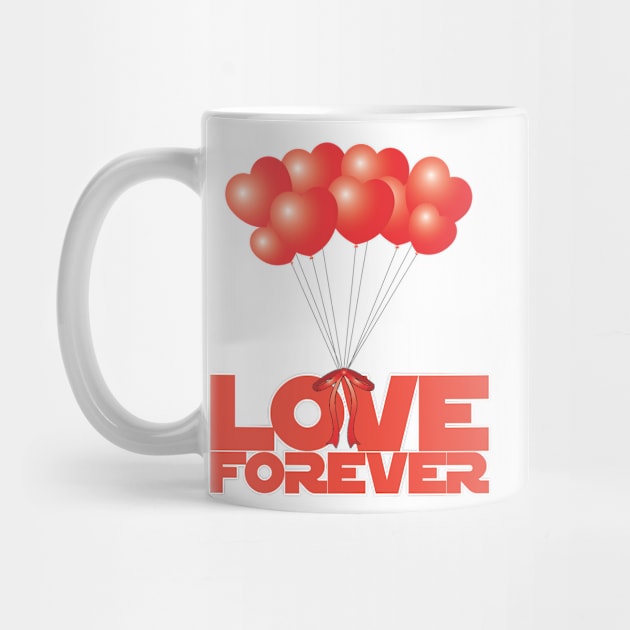 Love Forever with Heart Balloons - Love Forever by ro83land